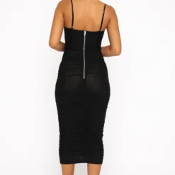 Full Of Flavour Midi Dress Black -Outlet Poise Nest Store 02.08.22 851