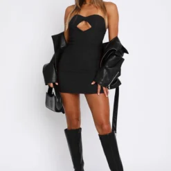 Switch Over Strapless Mini Dress Black 9 Switch Over Strapless Mini Dress Black -Outlet Poise Nest Store 05.04.2324210 1