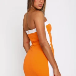 Time Of My Life Strapless Mini Dress Orange -Outlet Poise Nest Store 05.04.2324336