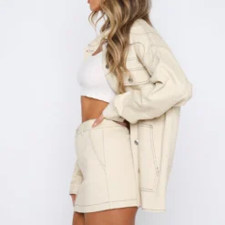 Meet Me Backstage Oversized Jacket Cream -Outlet Poise Nest Store 08.06.2332601