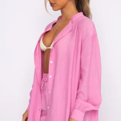 Take Me Out Shirt Pink -Outlet Poise Nest Store 08.10.21 183