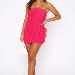 Eternal Flame Mini Dress Hot Pink -Outlet Poise Nest Store 08.12.2216669