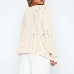 Strong Attraction Knit Sweater Cream -Outlet Poise Nest Store 11.05.2318872