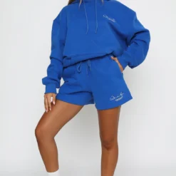 Set The Standard Hoodie Electric Blue -Outlet Poise Nest Store 13.01.21 1178