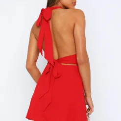 Sweet Fantasy Mini Dress Red -Outlet Poise Nest Store 14.07.23 0331