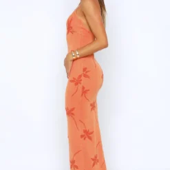 Trust Issues Maxi Dress Orange -Outlet Poise Nest Store 14.07.23 2108