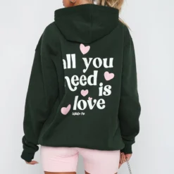All You Need Is Love Hoodie Forest Green 7 All You Need Is Love Hoodie Forest Green -Outlet Poise Nest Store 14.4.2316571