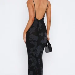 I Don't Miss You Maxi Dress Noir Rose -Outlet Poise Nest Store 15.06.2332978