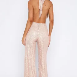 Penthouse View Sequin Jumpsuit Champagne -Outlet Poise Nest Store 15.06.2333278