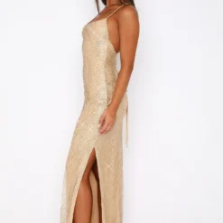 Shining Star Maxi Dress Gold -Outlet Poise Nest Store 16.03.2320663