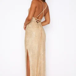 Shining Star Maxi Dress Gold -Outlet Poise Nest Store 16.03.2320664