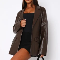 Take The Lead Blazer Chocolate -Outlet Poise Nest Store 16.03.2320760