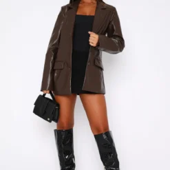 Take The Lead Blazer Chocolate -Outlet Poise Nest Store 16.03.2320775