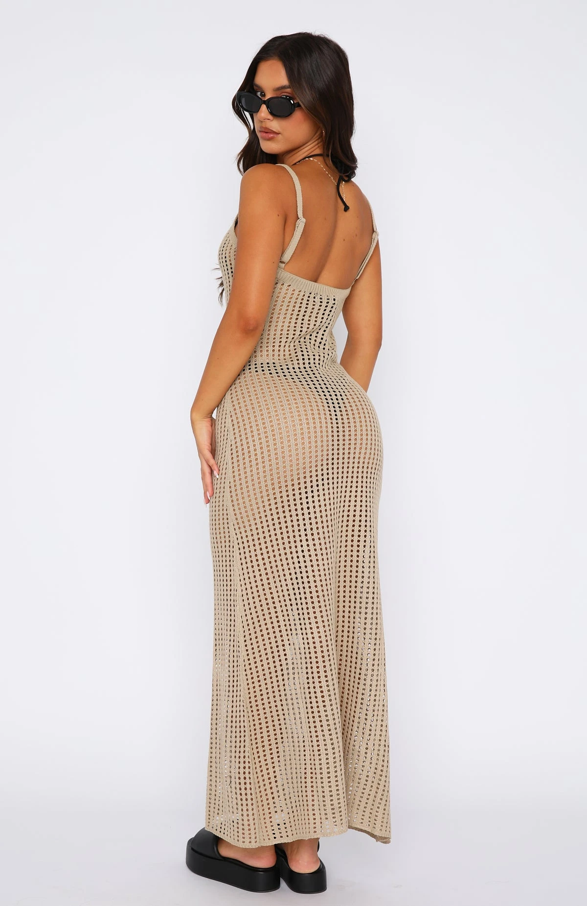 Love Her Style Knit Maxi Dress Oat 4 Love Her Style Knit Maxi Dress Oat - Image 4