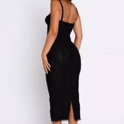 Forever Your Girl Midi Dress Black -Outlet Poise Nest Store 19.01.230506