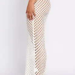 See Me Now Crochet Maxi Skirt Off White -Outlet Poise Nest Store 19.01.231605