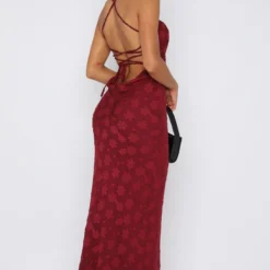Made For Me Maxi Dress Wine -Outlet Poise Nest Store 20.07.23 240862