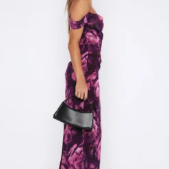 See The Vision Maxi Dress Purple Floral -Outlet Poise Nest Store 22.06.2334053