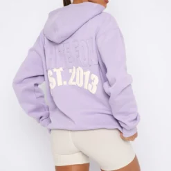 Major Moves Oversized Hoodie Lilac -Outlet Poise Nest Store 22.06.2335491