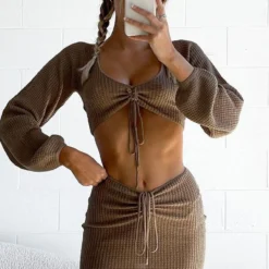 Undiscovered Mini Skirt Chocolate