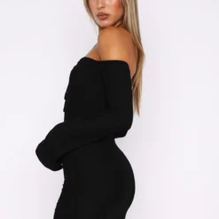 Rock That Body Long Sleeve Mini Dress Black -Outlet Poise Nest Store 25.10.2212493