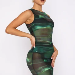 No Rules Mini Dress Green Distortion -Outlet Poise Nest Store 26.05.22 2006