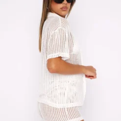 Not Letting Go Shirt White -Outlet Poise Nest Store 27.07.2344203