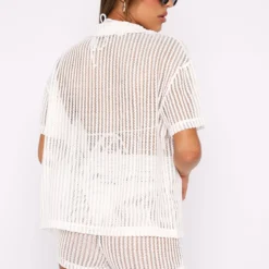 Not Letting Go Shirt White -Outlet Poise Nest Store 27.07.2344209