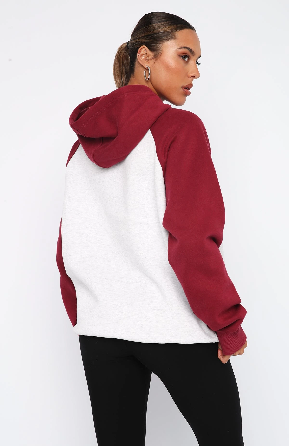 Caught Up On It Oversized Hoodie Grey Marle 4 Caught Up On It Oversized Hoodie Grey Marle - Image 4