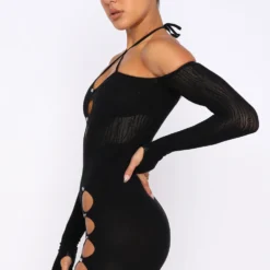 Keep On Looking Mini Dress Black -Outlet Poise Nest Store 28.04.22 844