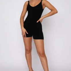 Always Loyal Knit Playsuit Black -Outlet Poise Nest Store 28.10.21 1355