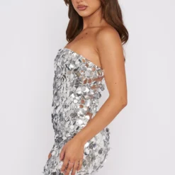 On A Night Like This Mini Dress Silver -Outlet Poise Nest Store 28.11.220187