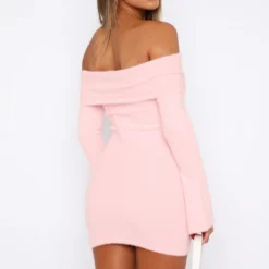 Snow Angel Long Sleeve Mini Dress Baby Pink -Outlet Poise Nest Store 30.06.2336188
