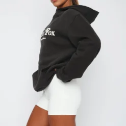 Twin Flame Oversized Hoodie Charcoal -Outlet Poise Nest Store 30.3.2315062
