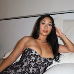 Kiss And Make Up Mini Dress Black