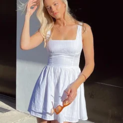 Trending Now Mini Dress White