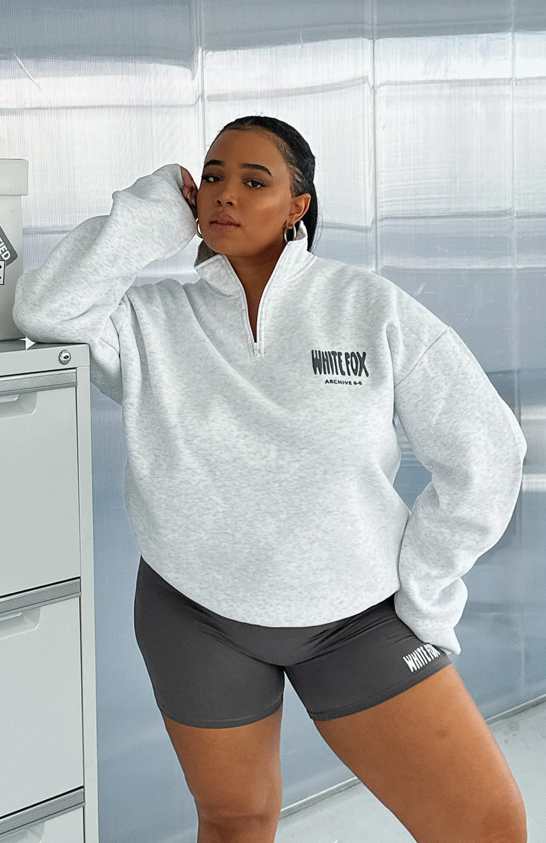 Archive 6.0 Zip Front Sweater Haze - Image 6