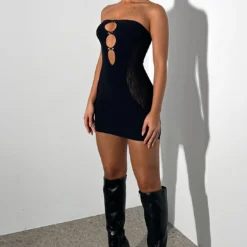 Attention Seeker Mini Dress Black