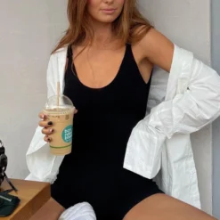 Always Loyal Knit Playsuit Black -Outlet Poise Nest Store Alex d43337c2 a8f1 4030 87d7 8efe51f95bd2