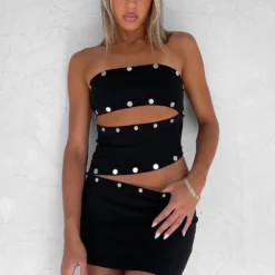 Better Than Me Mini Dress Black