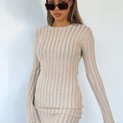 Crowded Room Mini Dress Beige -Outlet Poise Nest Store CROWDED ROOM MINI DRESS 11 07 23 04 scaled