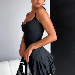 Darkest Secret Mini Dress Black