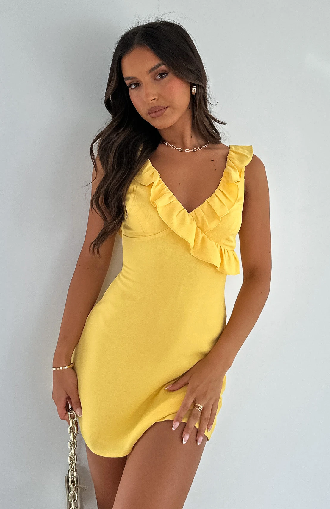 Doubt It Mini Dress Buttercup 6 Doubt It Mini Dress Buttercup - Image 6