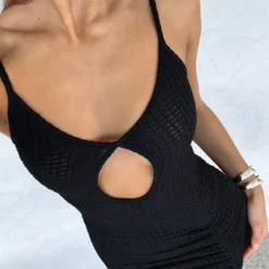 Just Say It Mini Dress Black