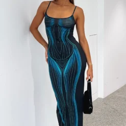 Feeling The Heat Maxi Dress Neptune