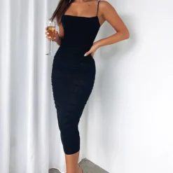 Full Of Flavour Midi Dress Black -Outlet Poise Nest Store FULL OF FLAVOUR DRESS 040822 4 scaled