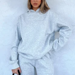 Future Forward Oversized Hoodie Dark Grey Marle -Outlet Poise Nest Store FUTURE FORWARD HOODIE 20.06.23 04 scaled