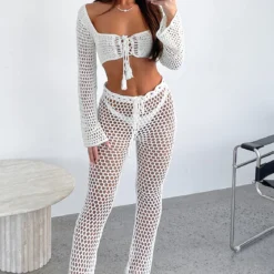 Highway To Heaven Crochet Pants Off White -Outlet Poise Nest Store HIGHWAY TO HEAVEN PANTS 7.06.23 05
