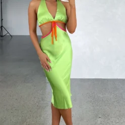 Try Harder Midi Dress Green