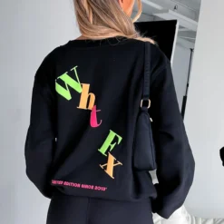 Stand Your Ground Oversized Sweater Black